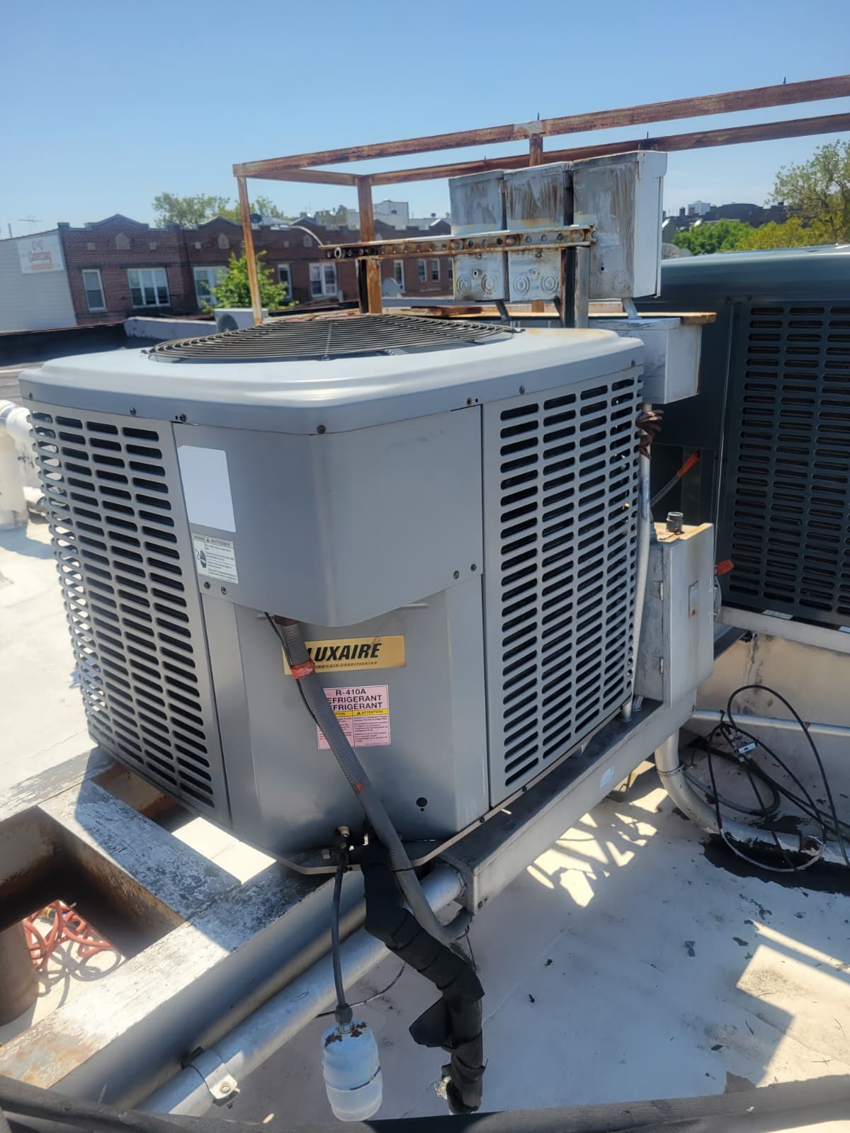 Luxaire commercial rooftop condenser